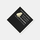 Serviette En Papier Ours Polaire Funny Soyez Toujours Un Ours Ours Amo (Coin)