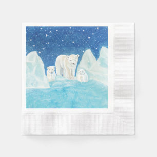 Serviette En Papier Ours polaires