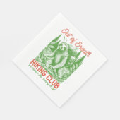 Serviette En Papier Out Breath Funny Sloth Randonnée Club (Coin)