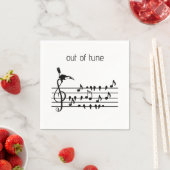 Serviette En Papier Out of Tune, toucan rejoignant les oiseaux chanteu (En situation)