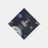 Serviette En Papier Outer Space Astronaut Any Age Birthday (Coin)