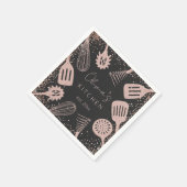 Serviette En Papier Outils de Cuisine de Parties scintillant d'or Rose (Coin)