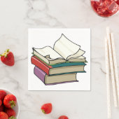 Serviette En Papier Ouvert Livre papier serviettes (En situation)