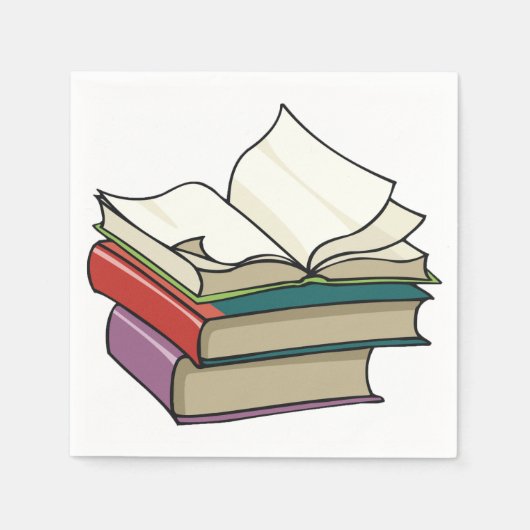 Serviette En Papier Ouvert Livre papier serviettes (Devant)