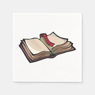 Serviette En Papier Ouvert Livre papier serviettes