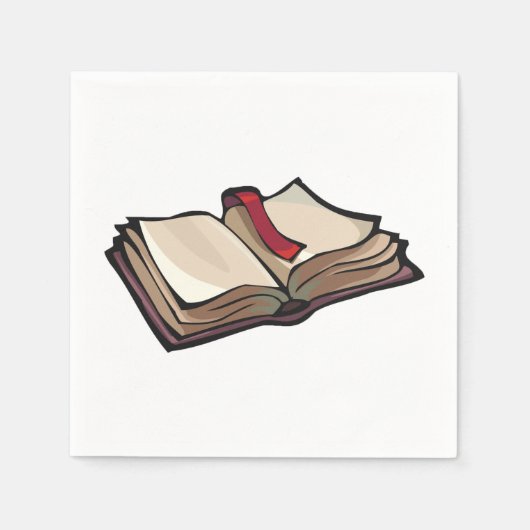 Serviette En Papier Ouvert Livre papier serviettes (Devant)
