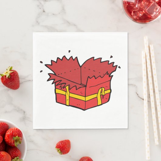 Serviette En Papier Ouvrir le présent (En situation)