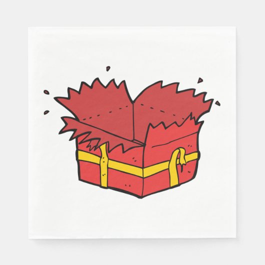 Serviette En Papier Ouvrir le présent (Devant)