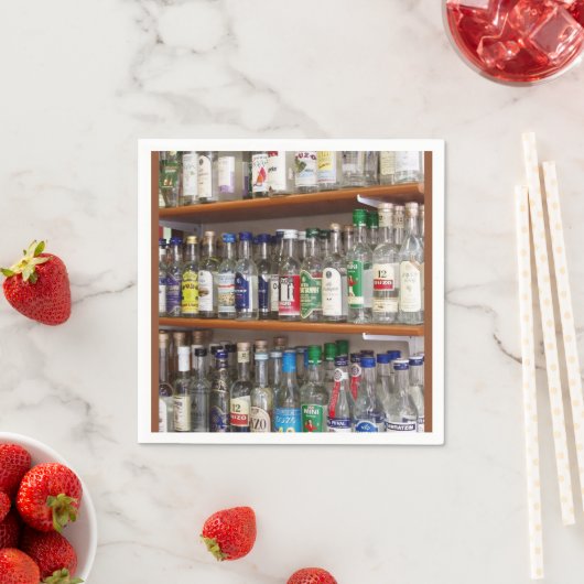 Serviette En Papier Ouzo (En situation)