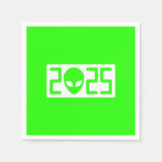 SERVIETTE EN PAPIER OVNI 2025 (Devant)