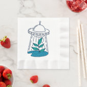 Serviette En Papier OVNI Alien (En situation)