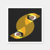 SERVIETTE EN PAPIER OWL ABSTRAIT (Devant)