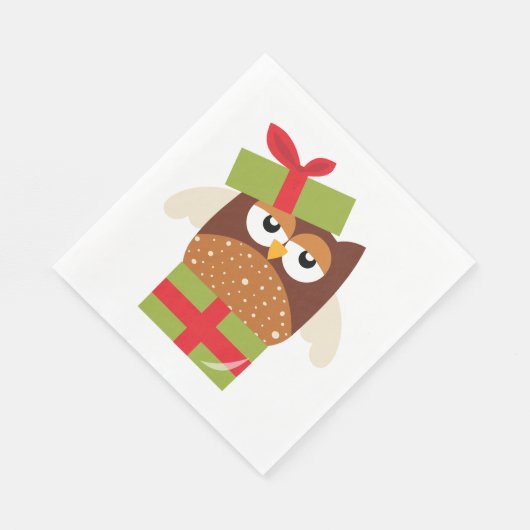 Serviette En Papier Owl Gift (Coin)