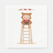 Serviette En Papier Owl Lifeguard (Devant)