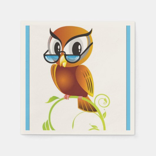 SERVIETTE EN PAPIER OWL STERN (Devant)
