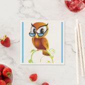 SERVIETTE EN PAPIER OWL STERN (En situation)