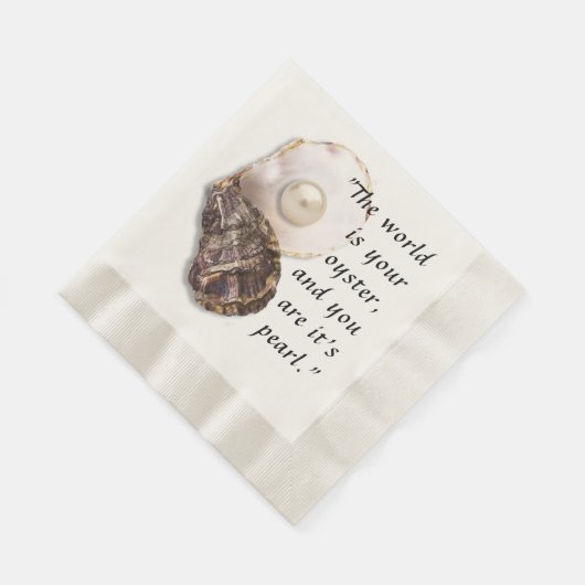 Serviette En Papier Oyster Shell et Pearl (Coin)