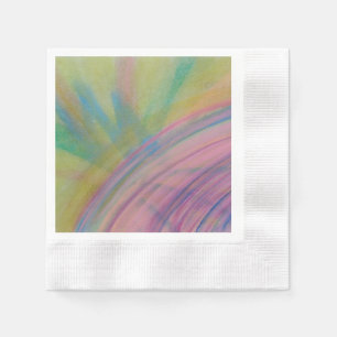 Serviette En Papier P9 Art Abstrait Coloré Unique