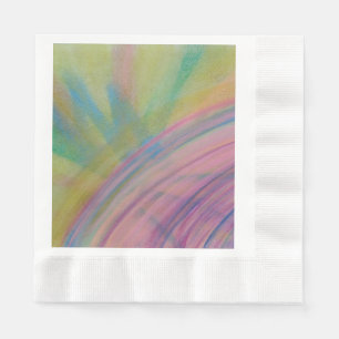 Serviette En Papier P9 Art Abstrait Coloré Unique