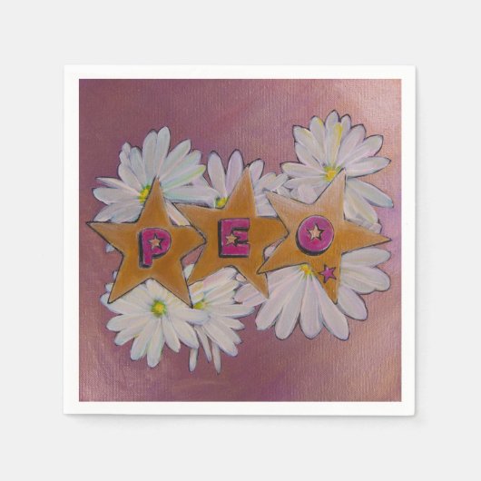 Serviette En Papier P.E.O. Sisterhood (Devant)