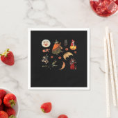 Serviette En Papier Pack Halloween Whimsigoth Classic (En situation)