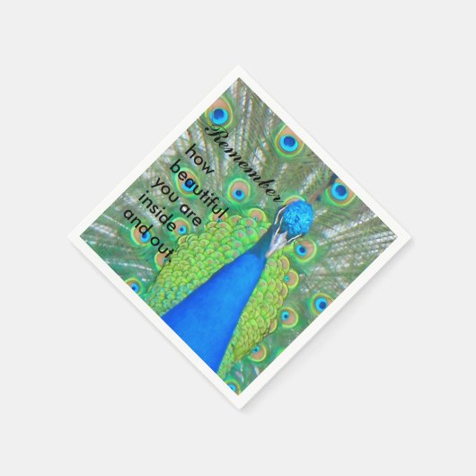 Serviette En Papier Pacock (Coin)