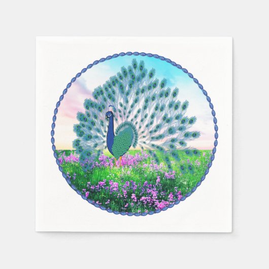 Serviette En Papier Pacock à bijoux (Devant)