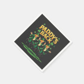 Serviette En Papier Paddy's Back Funny Trump St Patrick Day Leopard (Coin)