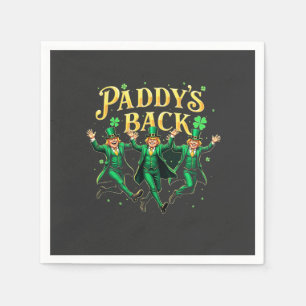 Serviette En Papier Paddy's Back St Patrick's Day Trump Dancing