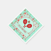 Serviette En Papier Padel Cocktail Napkin – A Padel Retro Christmas (Coin)