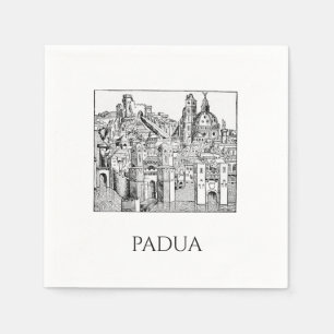 Serviette En Papier Padouan minimaliste Ciel Médiéval Art en ligne