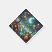 Serviette En Papier Page de découpage du Citrouille magique Whimsigoth (Coin)