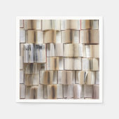 Serviette En Papier Pages de livres vintages ouverts (Devant)