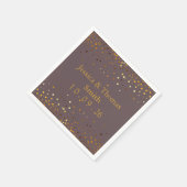 Serviette En Papier Pailleté de vert or personnalisé Faux Feuille (Coin)