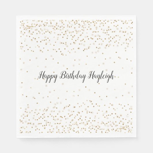 Serviette En Papier Paillette confeti sparkle (Devant)