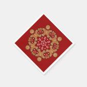 Serviette En Papier Pain D'Argent Hommes Et Snowflake Mandalas (Coin)