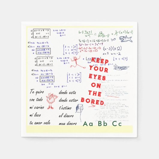 Serviette En Papier Pain de fête de l'école enseignant (Devant)