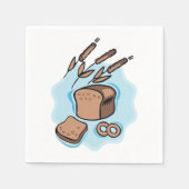 Serviette En Papier Pain de grain entier rustique Alimentation agricol (Devant)