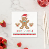 Serviette En Papier Pain d'épice de Noël (En situation)