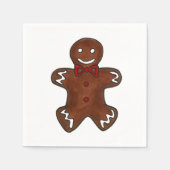 Serviette En Papier Pain d'épice Homme Noël Cookie Naples (Devant)