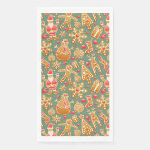 Serviette En Papier Pain d'épices/biscuits/Noël