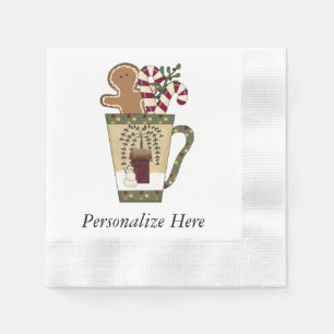 Serviette En Papier pain d'épices de Noël