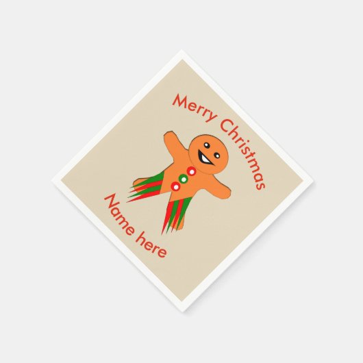 Serviette En Papier Pain d'épices de Noël Papier de l'homme Naples (Coin)