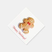 Serviette En Papier Pain d'épices Homme Cookies Fêtes Noël (Coin)