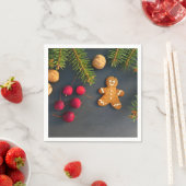 Serviette En Papier Pain d'épices Noël (En situation)