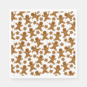 Serviette En Papier Pain d'épices Papier de Noël (Devant)