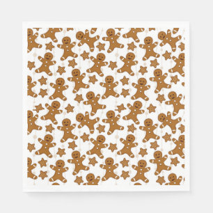 Serviette En Papier Pain d'épices Papier de Noël