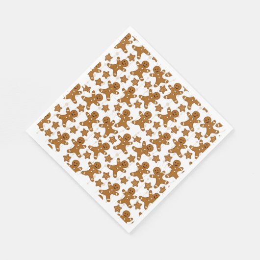 Serviette En Papier Pain d'épices Papier de Noël (Coin)