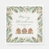 Serviette En Papier Pain d'épices Papier de Vacances Napkin (Devant)