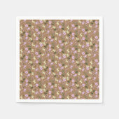 Serviette En Papier Pain d'épices rétro Deer Candycane Traite Noël (Devant)